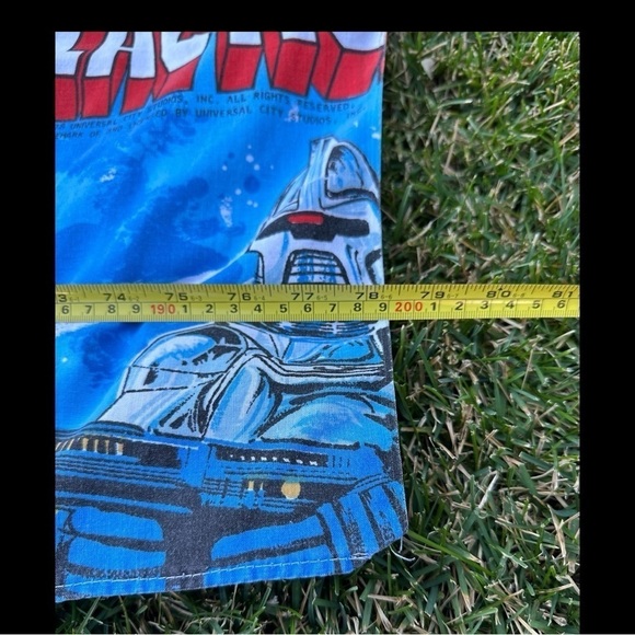 Battlestar Galactica Vintage 70’s Full Size Top Sheet Fabric - Picture 5 of 10